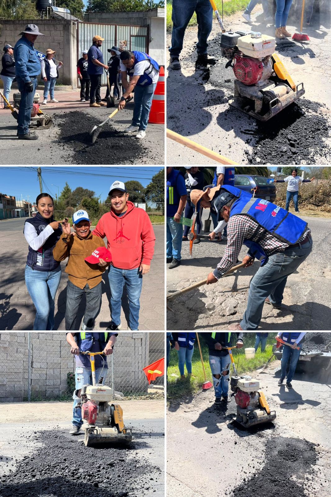 Miriam Martínez sigue dando resultados: Más bacheo y participación ciudadana en Zacatelco